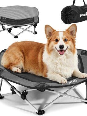 Raised Dog Bed with Cooling Mat